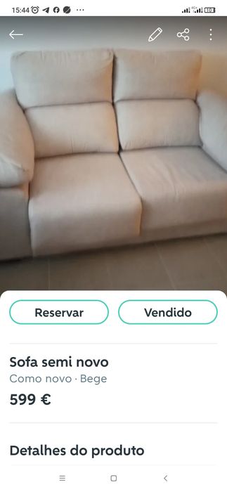 Sofá semi novo, impermeável