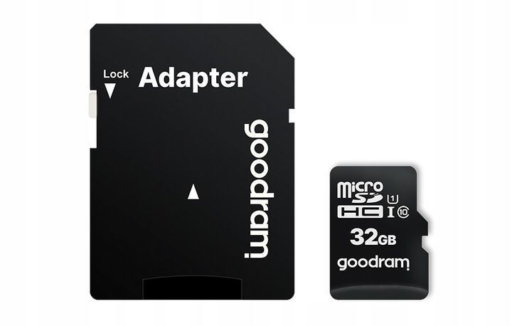 Goodram Karta Pamięci 32 GB 100MB/S Micro SD HC Klasa 10 + Adapter