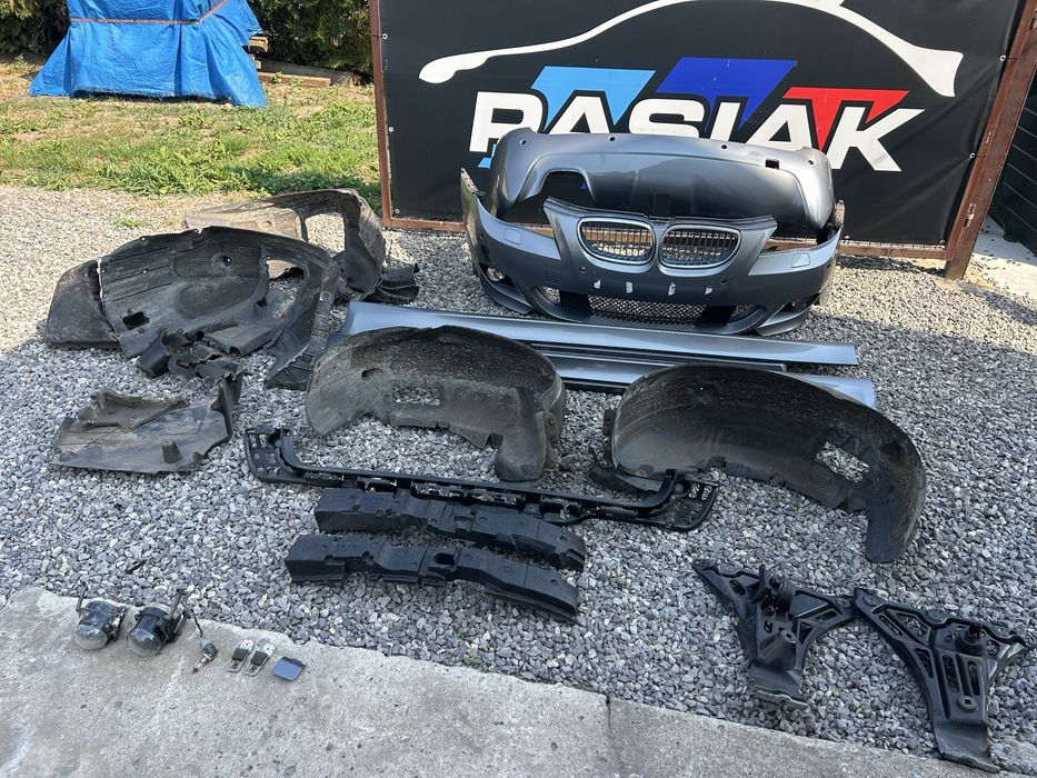 Mpakiet e61 a52 spacegrau progi zderzak przod e60 wysylka DUZO ZDJEC wysylka