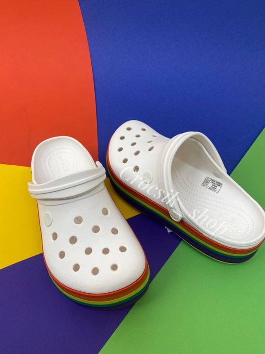 Crocs Crocband Platform Clog крокси платформа жіночі