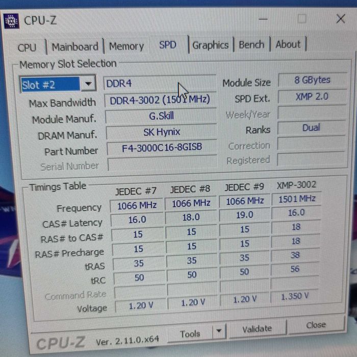 Оперативна пам'ять G.Skill Aegis DDR4 3000 16GB (2x8)