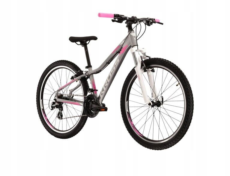 Rower Górski KROSS LEA 2.0 Roz XS 15 Koła 26 Srebrno-Różowy Shimano!
