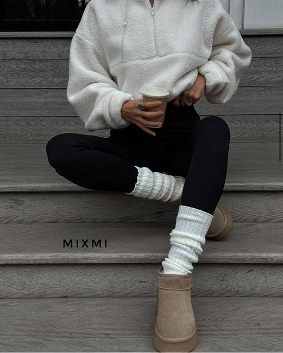 Жіночий костюм кофта Тедді і лосіни з начосом