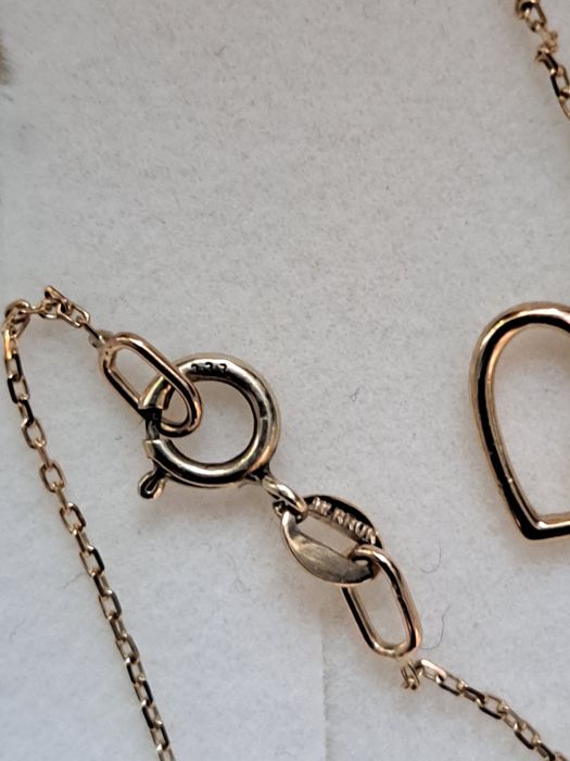 Złoty łańcuszek W.Kruk z zawieszka serce 333