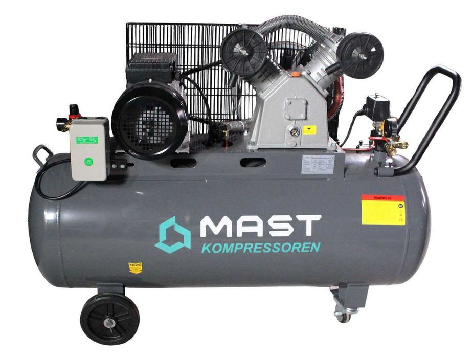 Поршневий компресор MAST VA90/200L 400v трифазний новий ТОП