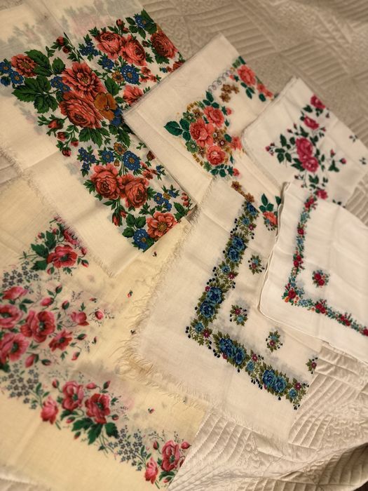 Хустки вовняні украінські  часів СССР Платки шерстяные старовинні