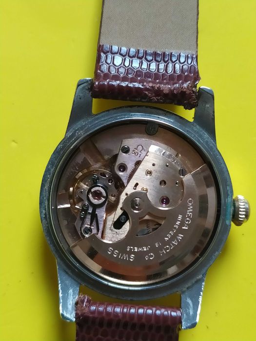 Omega cal.501 stalowo- złota z 1956 roku na dobrym chodzie