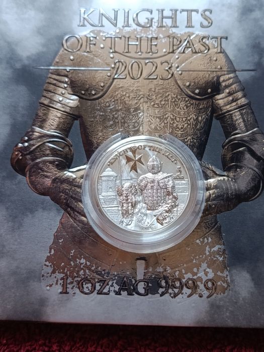 срібна монета лицарі минулого-2023