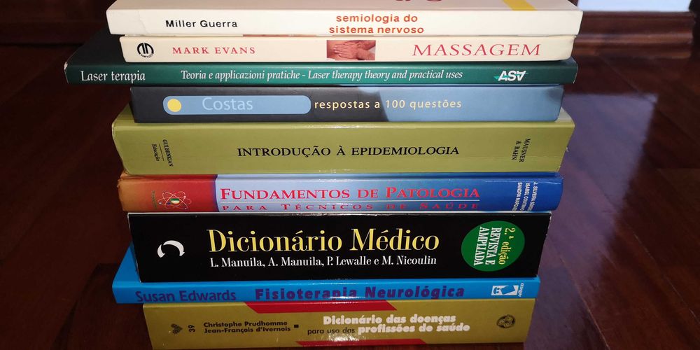 Livros técnicos saúde /Medicina/fisioterapia/doenças/dicionário médico