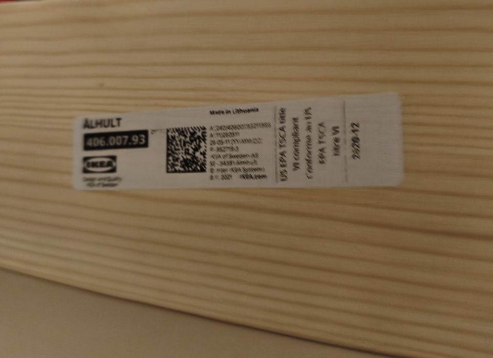 Mesa fixa modelo alhult ikea