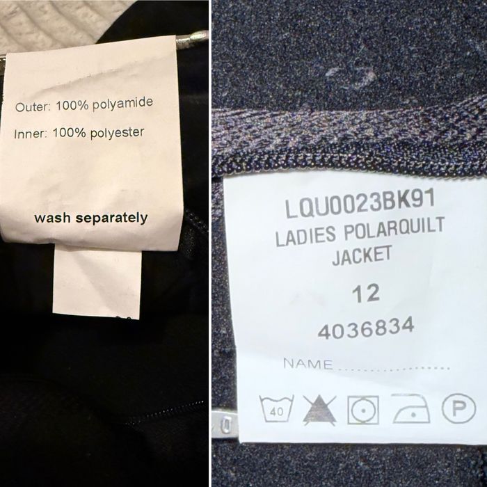 Barbour kurtka 38 krotka czarna pikowana polarowa