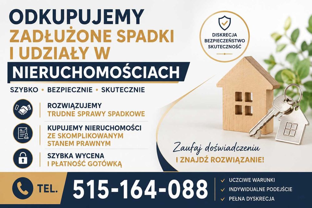 Kupujemy zadłużone i skomplikowane spadki