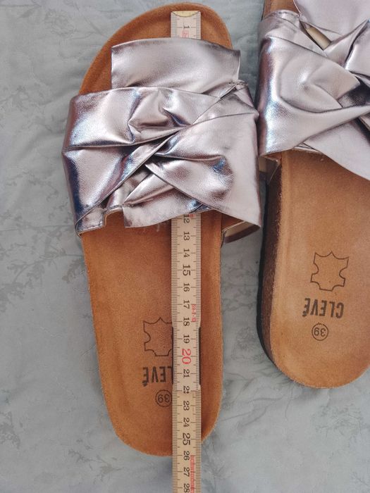 Buty klapki damskie Rose Gold