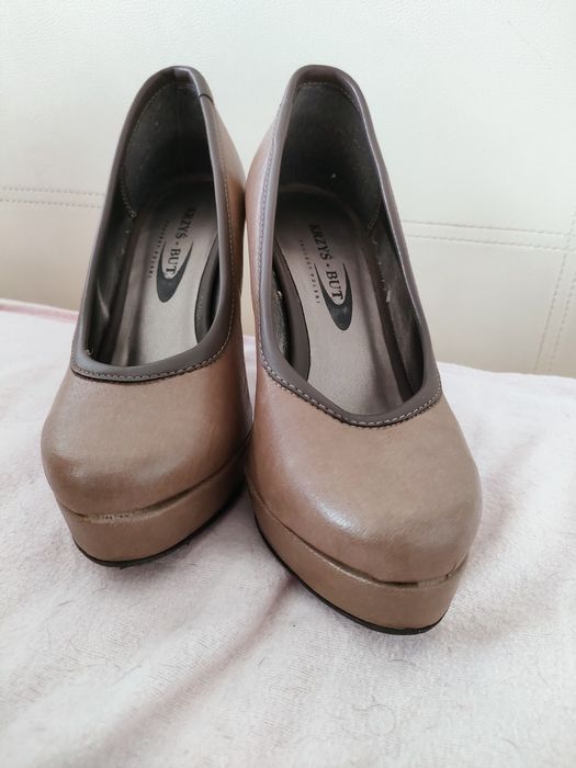 Szpilki brązowe skórzane 36 Krzyś But