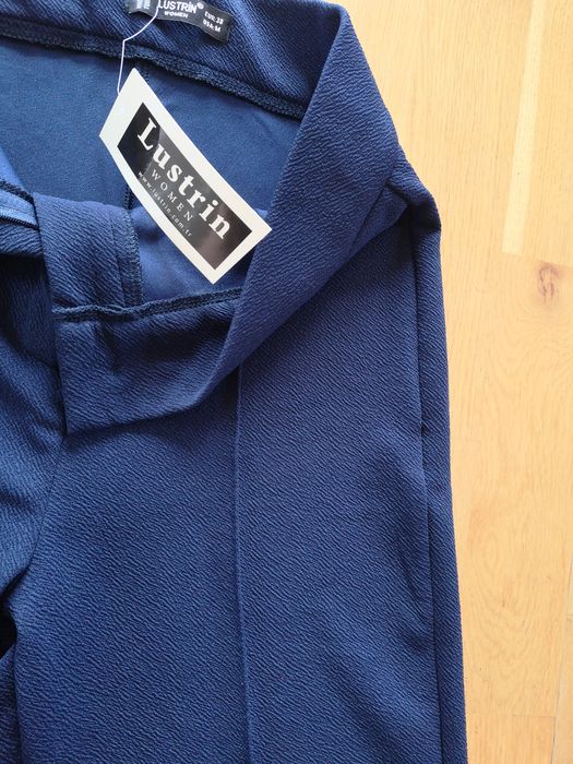 Spodnie damskie proste, szerokie, wysoki stan, miękkie /M/38/nowe