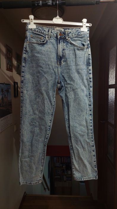 Niebieskie podnie Jeansy straight leg. New Look, rozmiar M/38/10