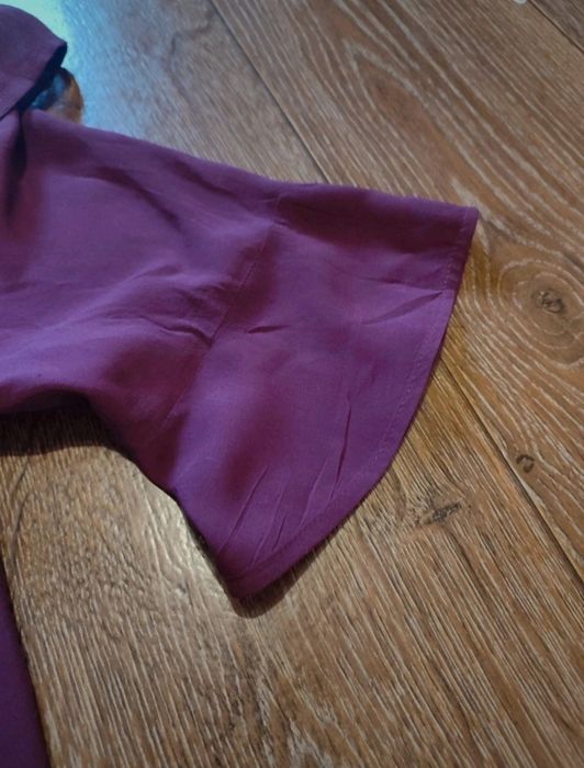 Bluzka damska zwiewna fioletowa świateczna