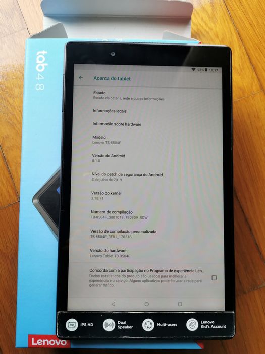 Tablet Lenovo TB-8504-F