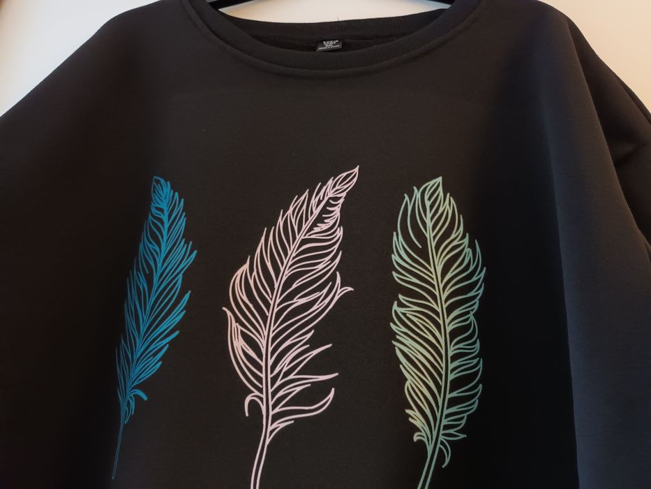 Camisola de manga comprida preta