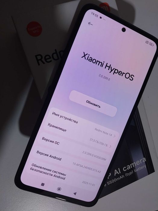 Redmi Note 14 память 8 х 256 как новый