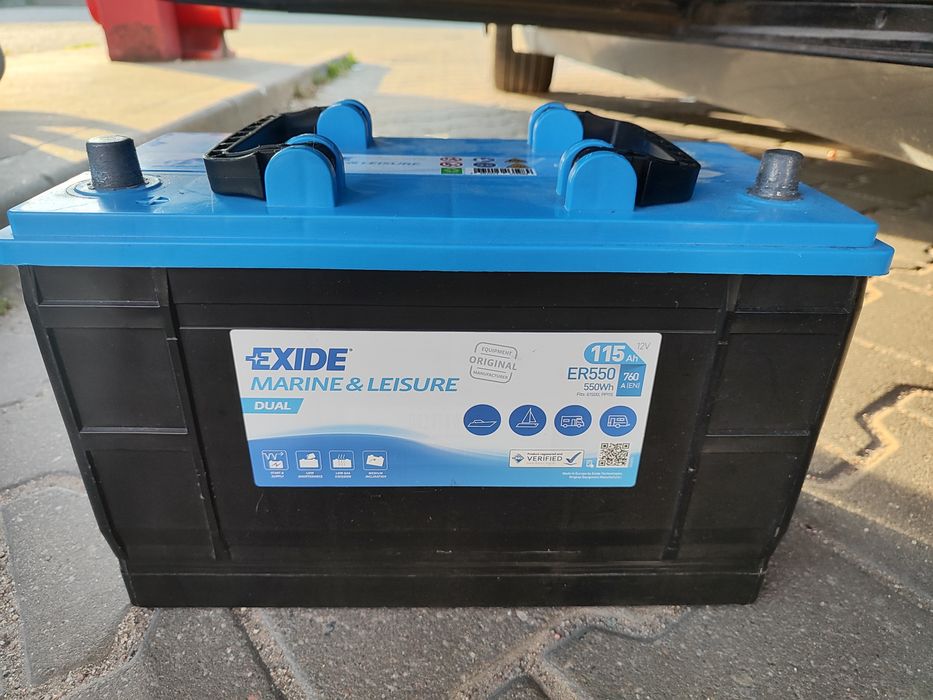 Akumulator Exide 115 ah Marine Kamper / Przyczepa / Łódź / Jacht