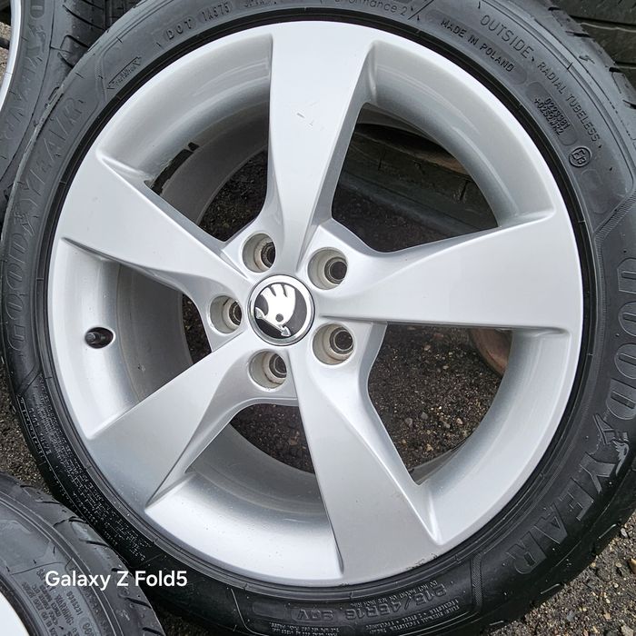 Alufelgi 16 Skoda Rapid Fabia III 5x100 ET46 Oryginalne 7jx16"