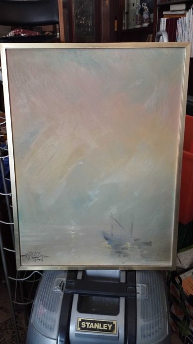 Pintura a óleo sobre platex