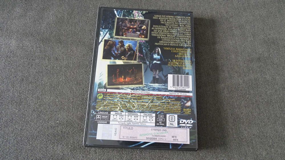 DVD O Feitiço - The Craft . 1996 . Mistério/Suspense - RARO