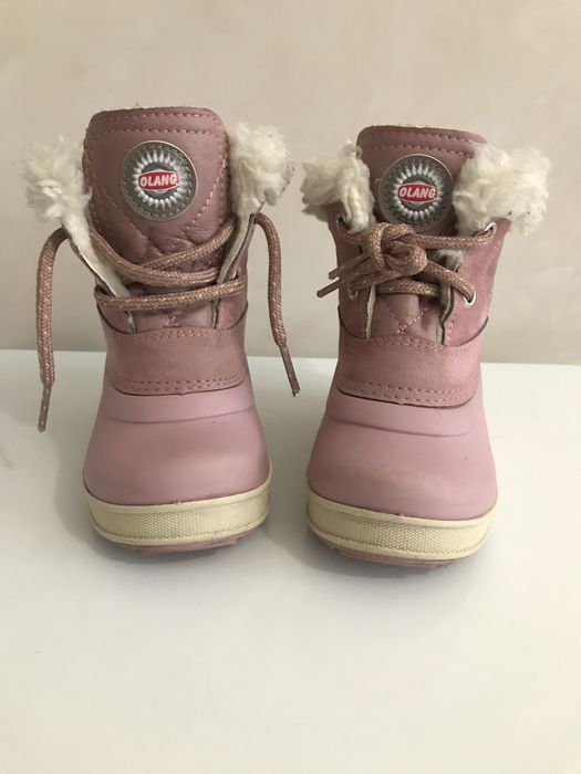 Ботиночки для девочка размер 19/20 бу розовые производство Италия