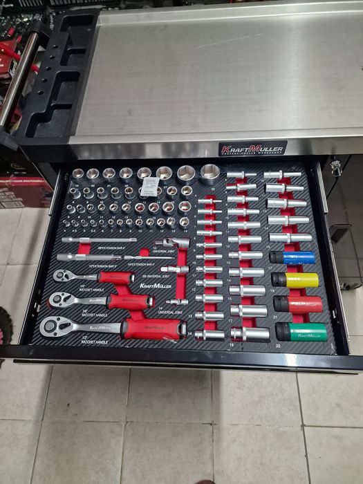 Carrinho de ferramenta de 7 gavetas completa novo s