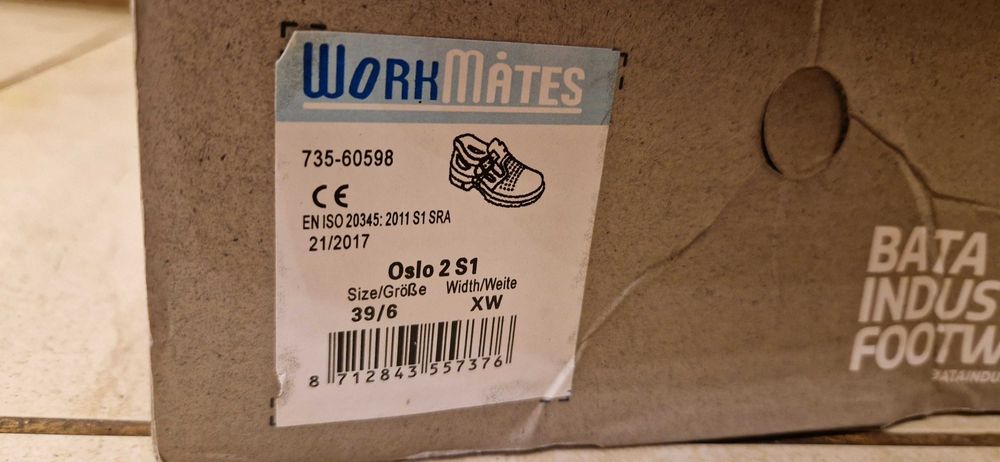 Nowe buty robocze Bata r.  39
