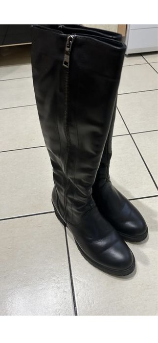 Шкіряні зимові чоботи