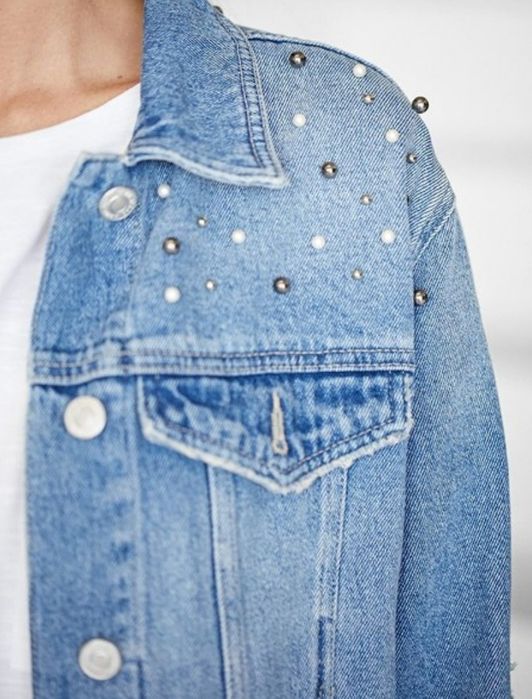 Nowa kurtka katana jeans denim Stradivarius r. S
