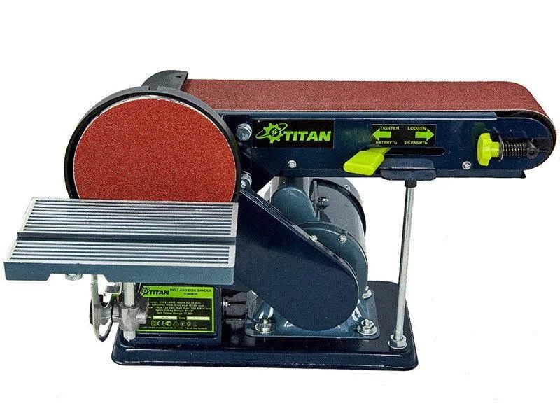 Ленточно-дисковый шлифовальный станок TITAN KSM400