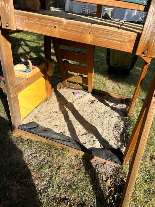 Używany dziecięcy plac zabaw do ponownej impregnacji