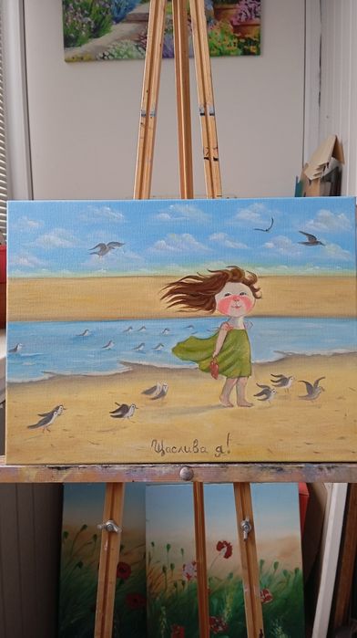 Картины маслом по мотивам Гапчинской. Ручная работа, живопись, подарок