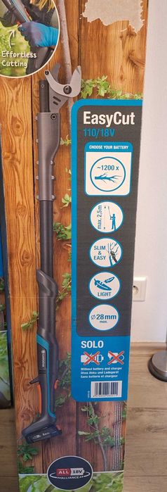 nożyce teleskopowe, akumulatorowe  do gałęzi Gardena Easy Cut 110/18V