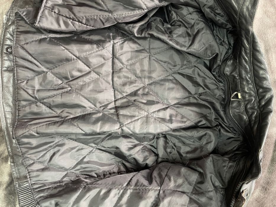 Jaqueta de couro legítimo com blindagem (motociclistas)