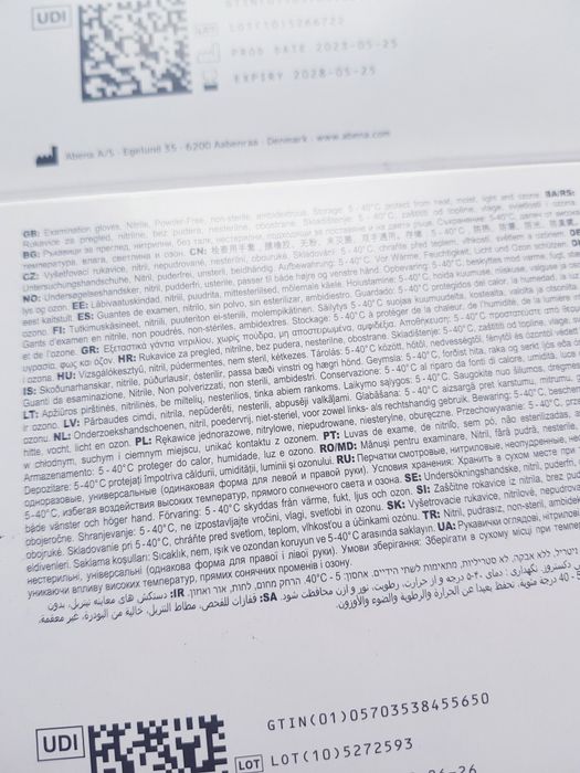 Nowe rekawice nitrynowe marki Abena 200sztuk