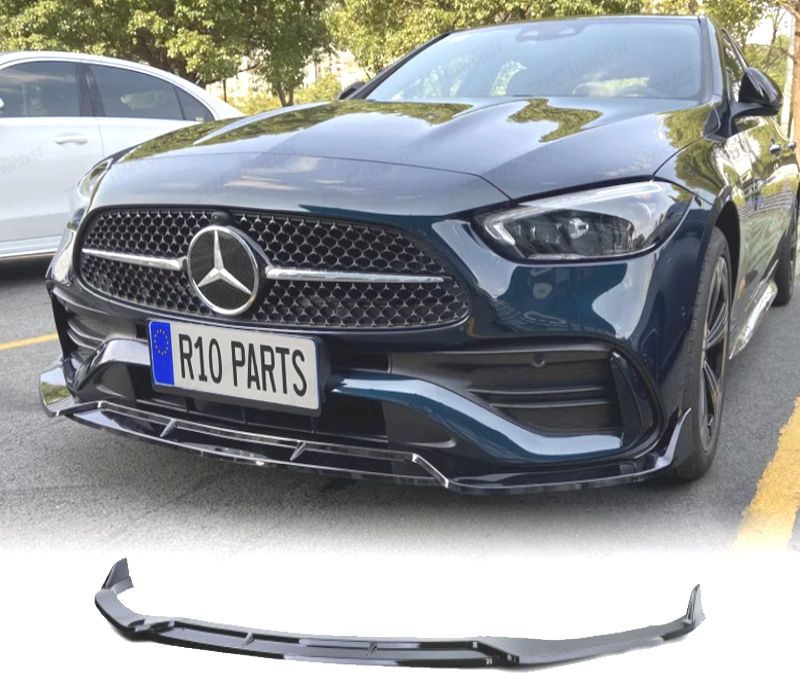 LIP SPOILER FRONTAL MERCEDES CLASE C W206 21- LOOK BRABUS PRETO BRILHANTE