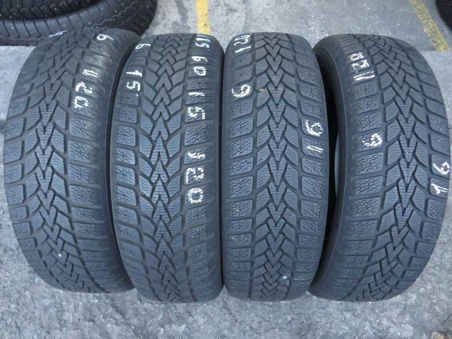 Знижка 185/60 R15 84Т Dunlop Зима 4 штуки протектор 6мм шини б/у