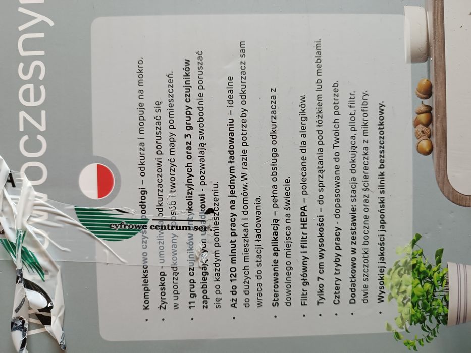 Robot sprzątający Setti RV 500 z wifi