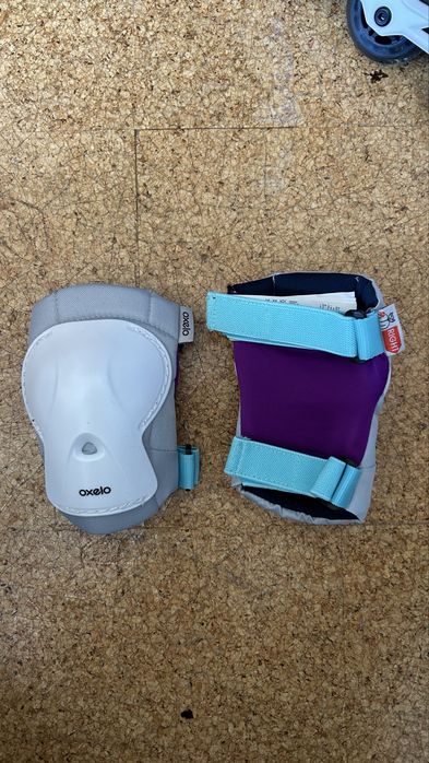 Kit completo de patins OXELO 35-38 + proteções + capacete