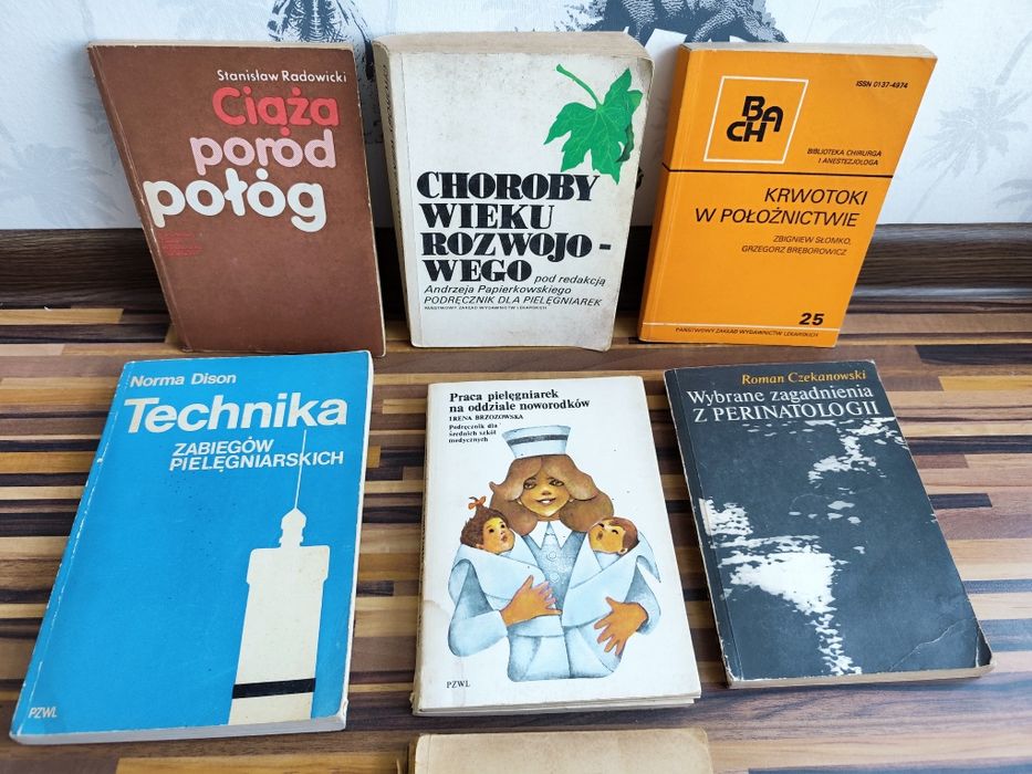Położnictwo ciąża poród połóg książki stare medyczne