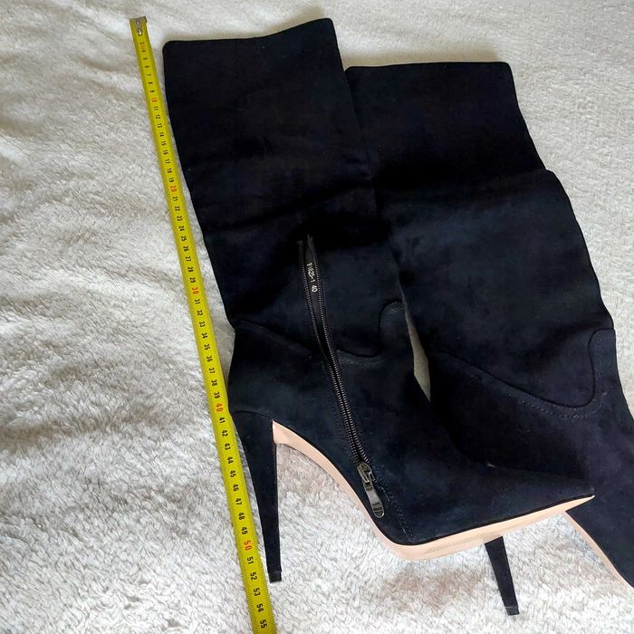 Високі сапоги замш