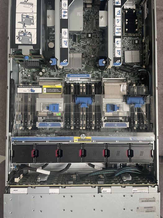 Сервер HP Proliant DL380p G8 — 2xIntel XEON 6 Core E5-2667 2.90GHz