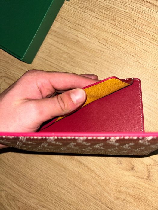Carteira Goyard vermelha