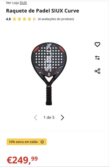 Raquete Padel Siux