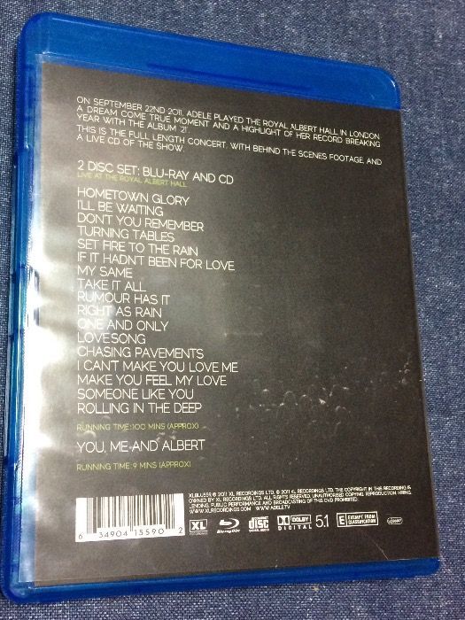 Blu-Ray + CD Adele (COMO NOVO)