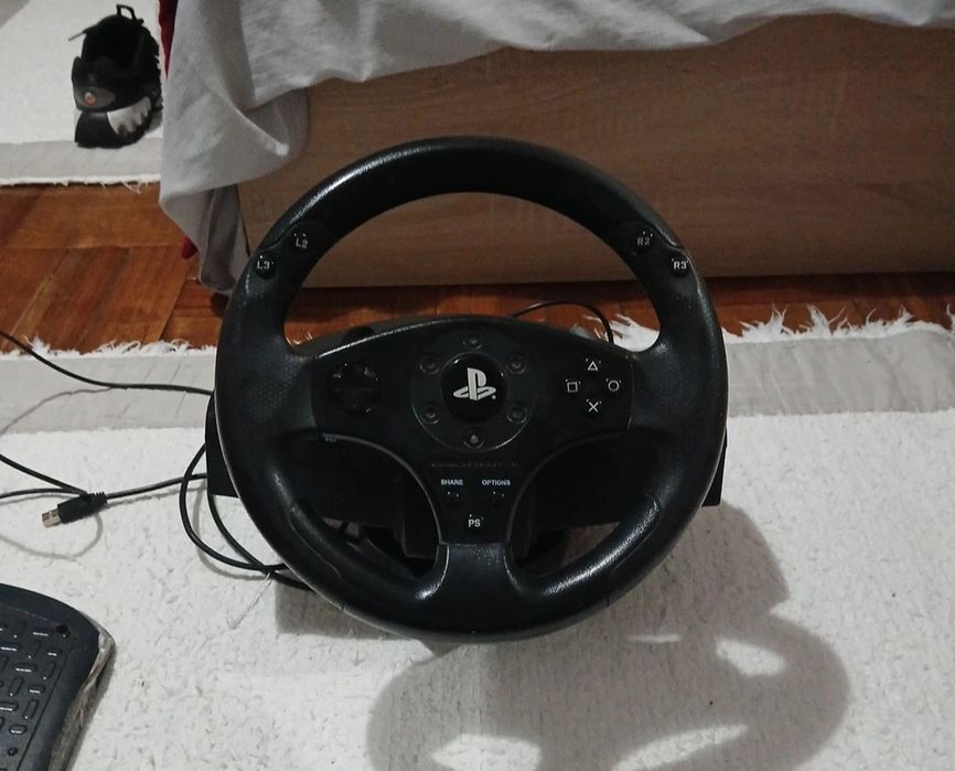 Conjunto Volante e Pedais PS3/PS4